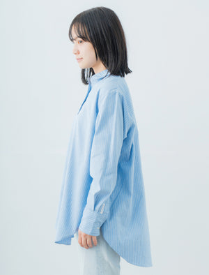 Oversize Stripe Shirt | 播州織® x CRAFTEVO ReTE®