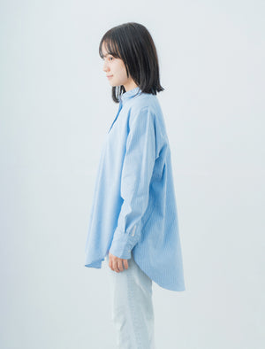 Oversize Stripe Shirt | 播州織® x CRAFTEVO ReTE®