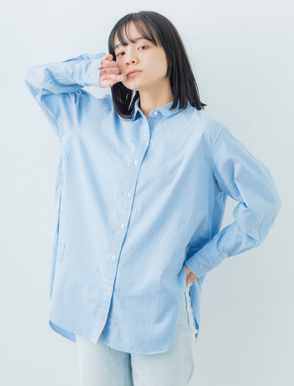 Oversize Stripe Shirt | 播州織® x CRAFTEVO ReTE®