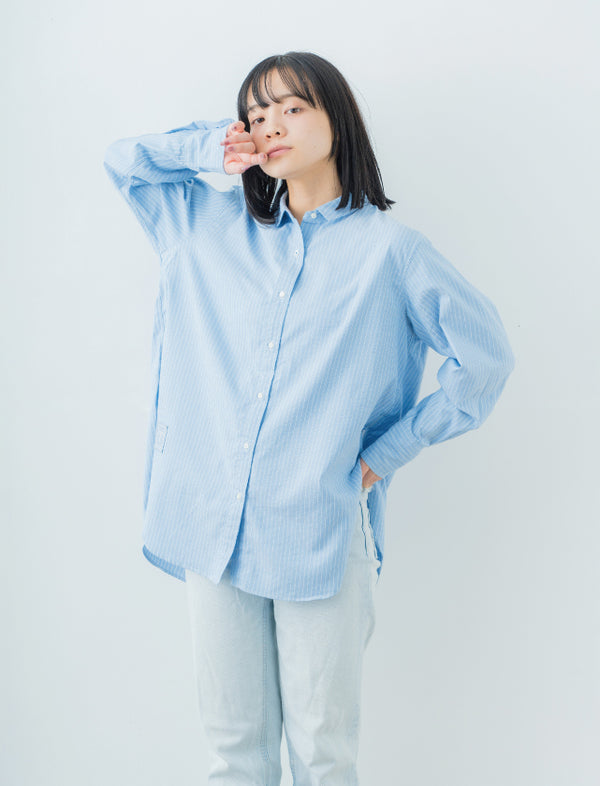 Oversize Stripe Shirt | 播州織® x CRAFTEVO ReTE®