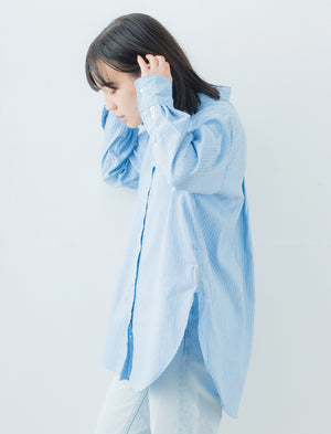 Oversize Stripe Shirt | 播州織® x CRAFTEVO ReTE®