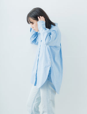 Oversize Stripe Shirt | 播州織® x CRAFTEVO ReTE®