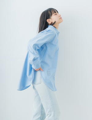 Oversize Stripe Shirt | 播州織® x CRAFTEVO ReTE®