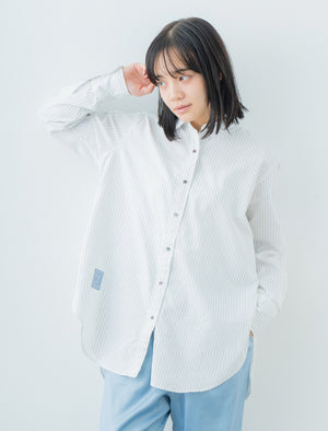 Oversize Stripe Shirt | 播州織® x CRAFTEVO ReTE®