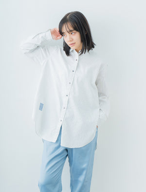 Oversize Stripe Shirt | 播州織® x CRAFTEVO ReTE®