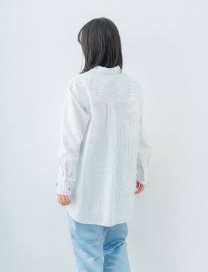 Oversize Stripe Shirt | 播州織® x CRAFTEVO ReTE®