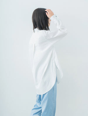 Oversize Stripe Shirt | 播州織® x CRAFTEVO ReTE®