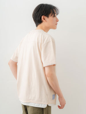 Double Collar Half Sleeve Tee