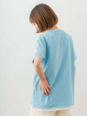 Double Collar Half Sleeve Tee