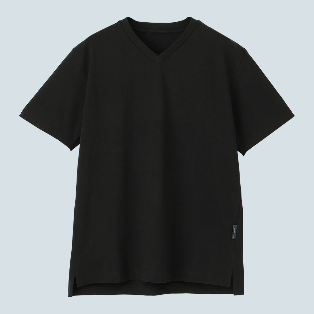 【美品】CIVARIZE VネックTシャツ 綿100％汗染みしにくいVネック5分袖Tシャツ＜大きいサイズ有